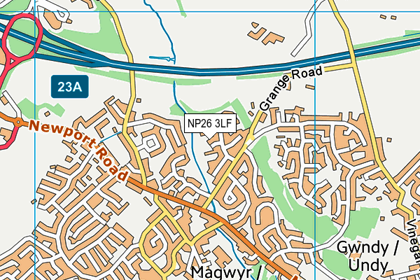 NP26 3LF map - OS VectorMap District (Ordnance Survey)