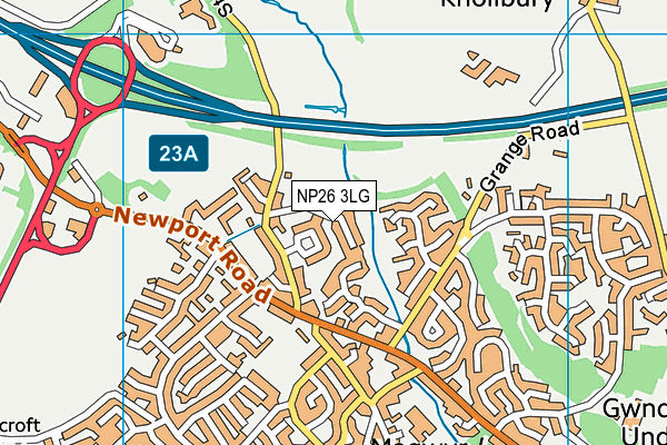 NP26 3LG map - OS VectorMap District (Ordnance Survey)