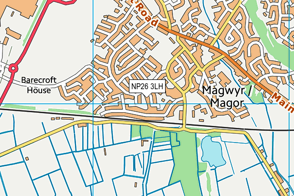 NP26 3LH map - OS VectorMap District (Ordnance Survey)