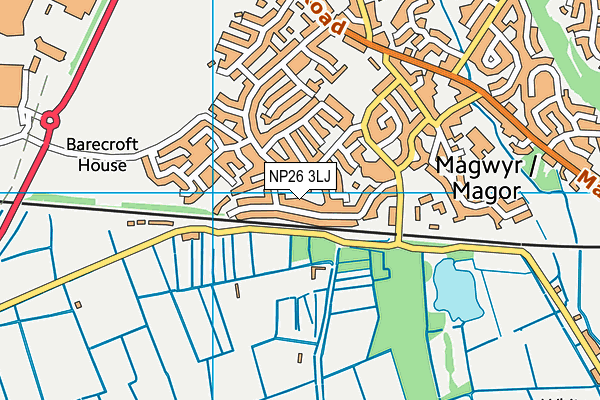 NP26 3LJ map - OS VectorMap District (Ordnance Survey)