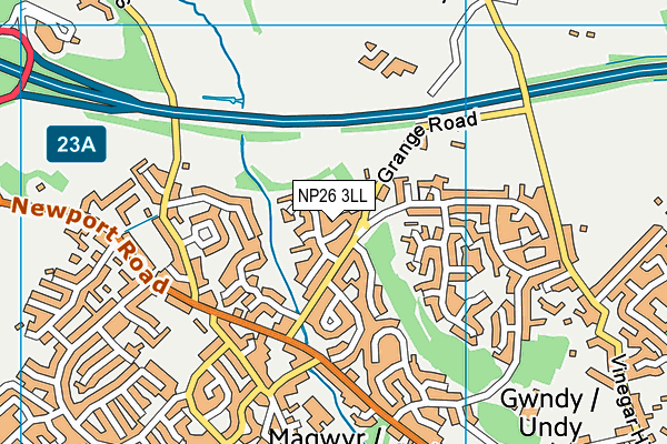 NP26 3LL map - OS VectorMap District (Ordnance Survey)