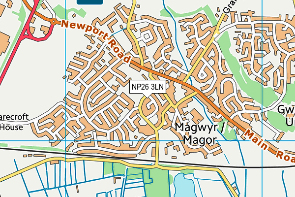 NP26 3LN map - OS VectorMap District (Ordnance Survey)