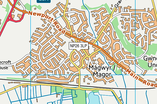 NP26 3LP map - OS VectorMap District (Ordnance Survey)