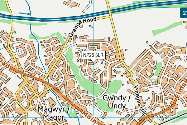 NP26 3LR map - OS VectorMap District (Ordnance Survey)