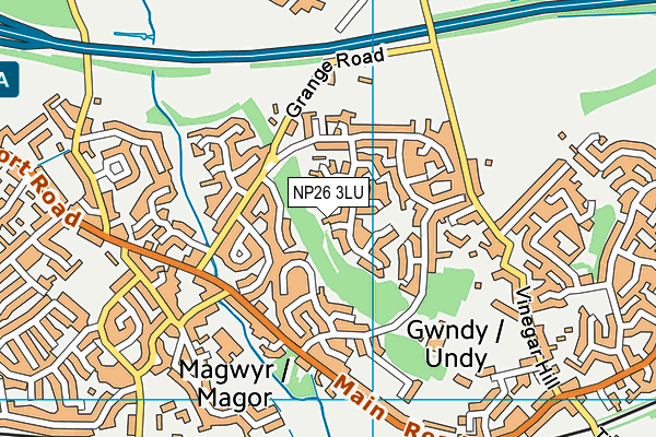 NP26 3LU map - OS VectorMap District (Ordnance Survey)