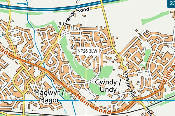 NP26 3LW map - OS VectorMap District (Ordnance Survey)