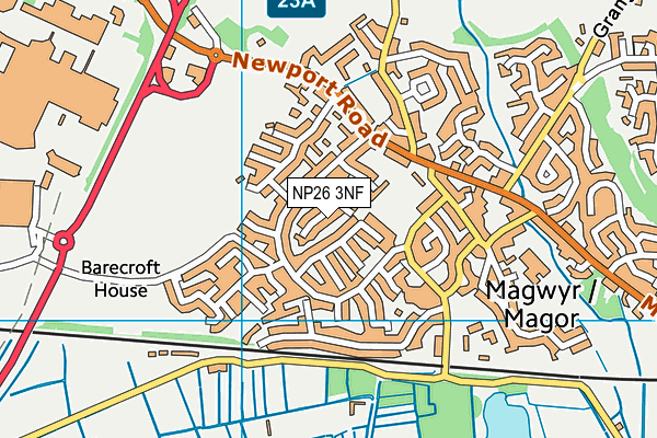 NP26 3NF map - OS VectorMap District (Ordnance Survey)