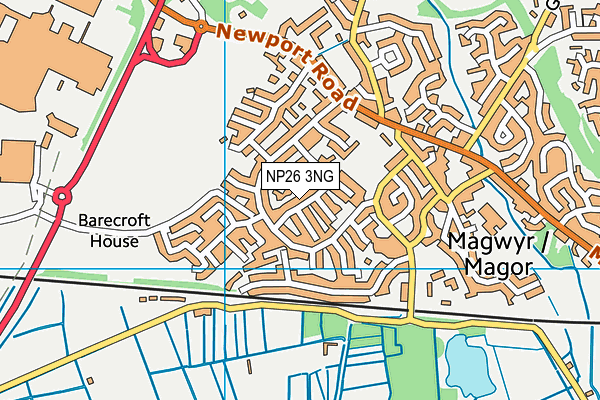 NP26 3NG map - OS VectorMap District (Ordnance Survey)