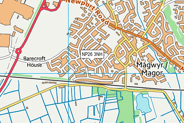 NP26 3NH map - OS VectorMap District (Ordnance Survey)
