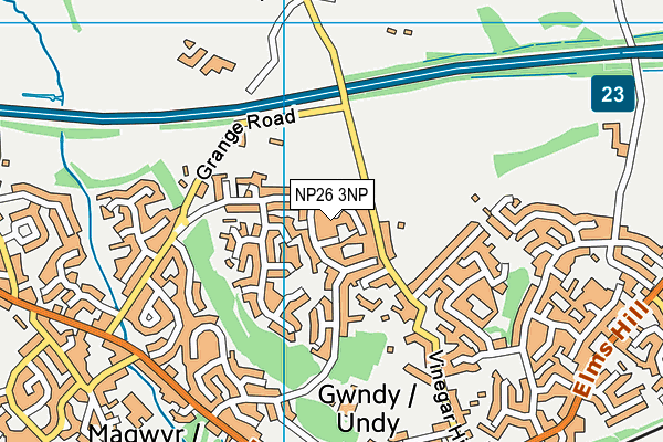 NP26 3NP map - OS VectorMap District (Ordnance Survey)