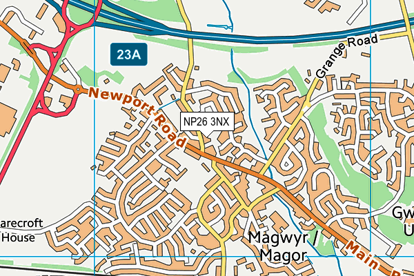 NP26 3NX map - OS VectorMap District (Ordnance Survey)