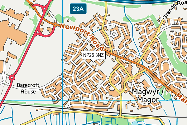 NP26 3NZ map - OS VectorMap District (Ordnance Survey)