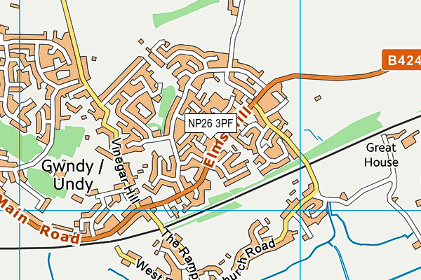 NP26 3PF map - OS VectorMap District (Ordnance Survey)