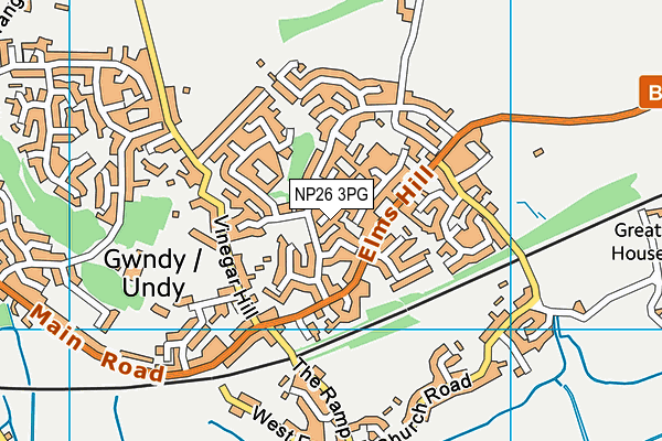 NP26 3PG map - OS VectorMap District (Ordnance Survey)