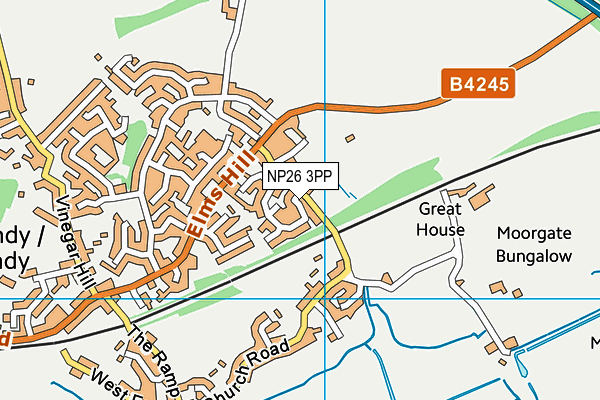 NP26 3PP map - OS VectorMap District (Ordnance Survey)