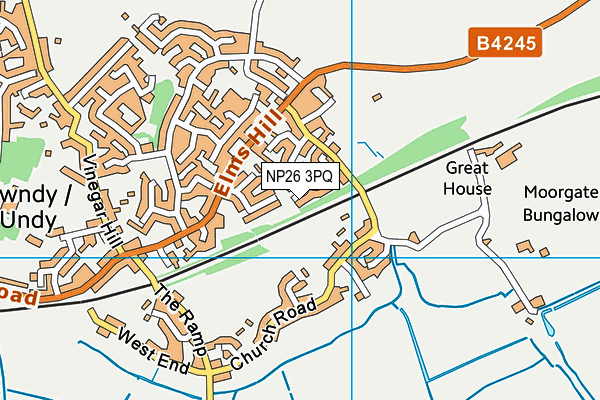 NP26 3PQ map - OS VectorMap District (Ordnance Survey)