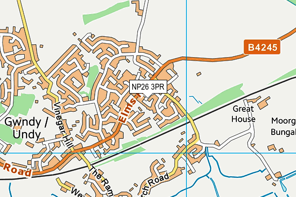 NP26 3PR map - OS VectorMap District (Ordnance Survey)