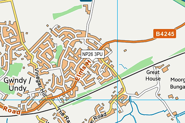 NP26 3PU map - OS VectorMap District (Ordnance Survey)