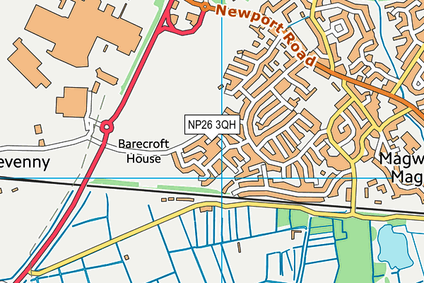 NP26 3QH map - OS VectorMap District (Ordnance Survey)
