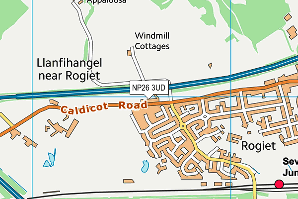 NP26 3UD map - OS VectorMap District (Ordnance Survey)