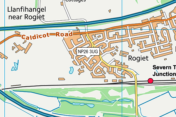 NP26 3UG map - OS VectorMap District (Ordnance Survey)