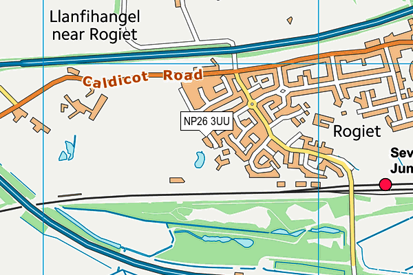 NP26 3UU map - OS VectorMap District (Ordnance Survey)