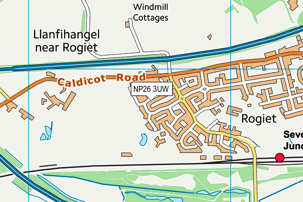 NP26 3UW map - OS VectorMap District (Ordnance Survey)