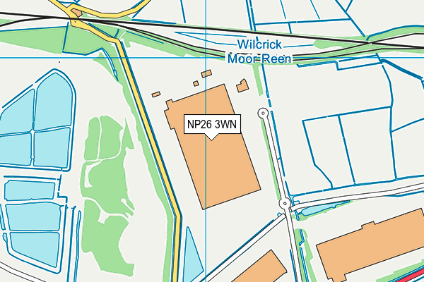 NP26 3WN map - OS VectorMap District (Ordnance Survey)