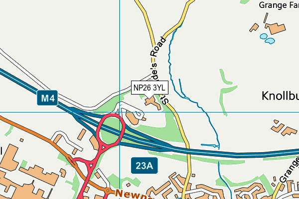 NP26 3YL map - OS VectorMap District (Ordnance Survey)