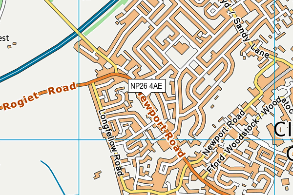 NP26 4AE map - OS VectorMap District (Ordnance Survey)