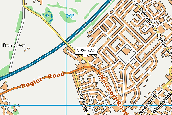 NP26 4AG map - OS VectorMap District (Ordnance Survey)