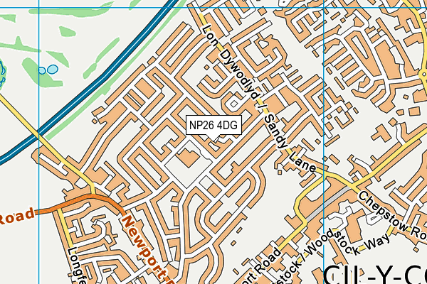 NP26 4DG map - OS VectorMap District (Ordnance Survey)