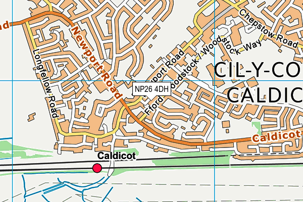 NP26 4DH map - OS VectorMap District (Ordnance Survey)