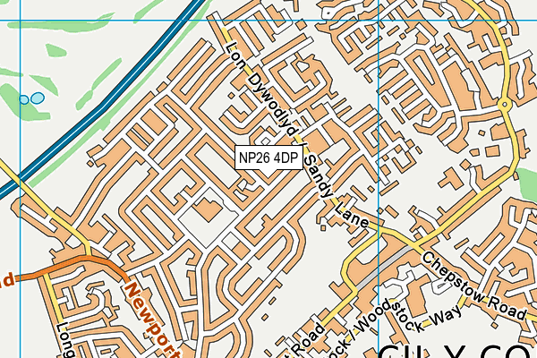NP26 4DP map - OS VectorMap District (Ordnance Survey)