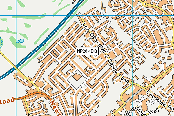 NP26 4DQ map - OS VectorMap District (Ordnance Survey)