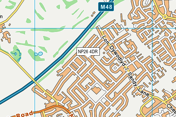 NP26 4DR map - OS VectorMap District (Ordnance Survey)