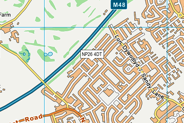 NP26 4DT map - OS VectorMap District (Ordnance Survey)