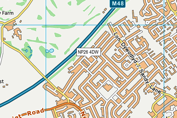NP26 4DW map - OS VectorMap District (Ordnance Survey)