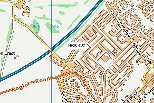 NP26 4DX map - OS VectorMap District (Ordnance Survey)