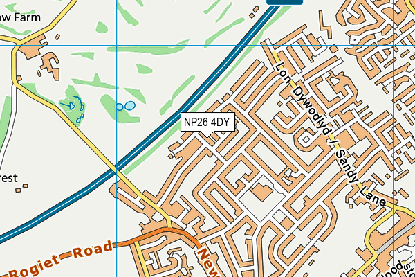 NP26 4DY map - OS VectorMap District (Ordnance Survey)