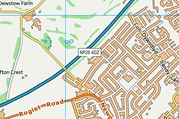 NP26 4DZ map - OS VectorMap District (Ordnance Survey)