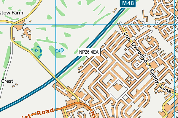 NP26 4EA map - OS VectorMap District (Ordnance Survey)