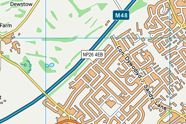 NP26 4EB map - OS VectorMap District (Ordnance Survey)