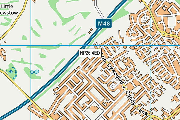 NP26 4ED map - OS VectorMap District (Ordnance Survey)