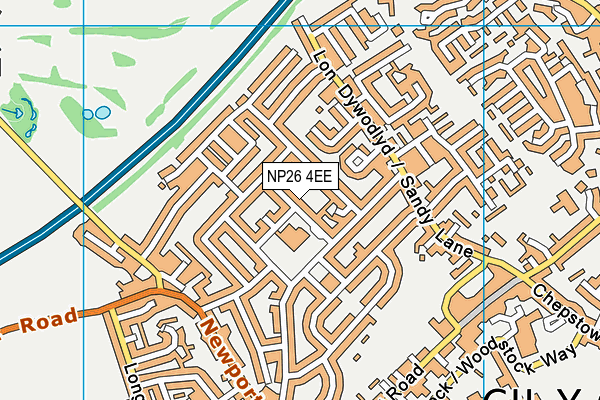 NP26 4EE map - OS VectorMap District (Ordnance Survey)