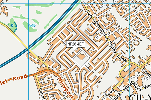 NP26 4EF map - OS VectorMap District (Ordnance Survey)