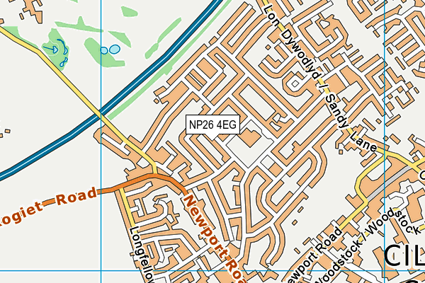 NP26 4EG map - OS VectorMap District (Ordnance Survey)