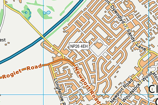 NP26 4EH map - OS VectorMap District (Ordnance Survey)
