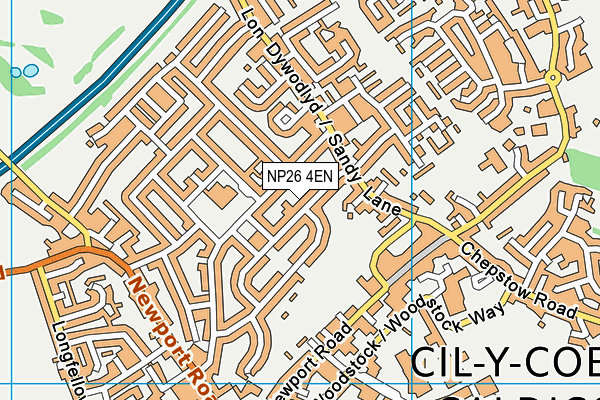 NP26 4EN map - OS VectorMap District (Ordnance Survey)