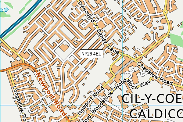 NP26 4EU map - OS VectorMap District (Ordnance Survey)